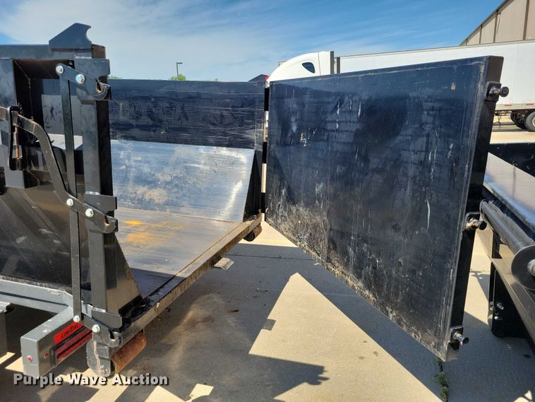 image for item EA2470 2024 Metalium Industries Lone Star roll off dumpster trailer