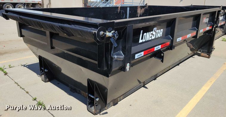 image for item EA2470 2024 Metalium Industries Lone Star roll off dumpster trailer