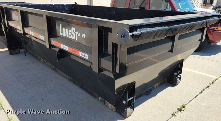 image for item EA2470 2024 Metalium Industries Lone Star roll off dumpster trailer