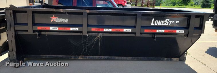 image for item EA2470 2024 Metalium Industries Lone Star roll off dumpster trailer