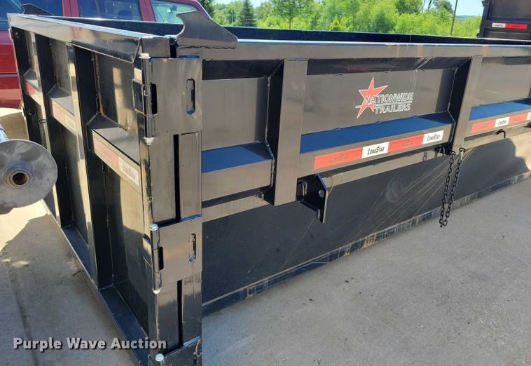 image for item EA2470 2024 Metalium Industries Lone Star roll off dumpster trailer