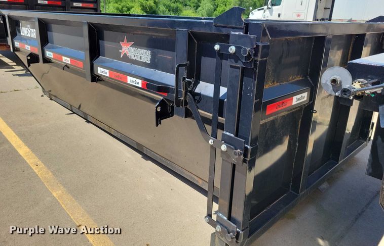 image for item EA2470 2024 Metalium Industries Lone Star roll off dumpster trailer