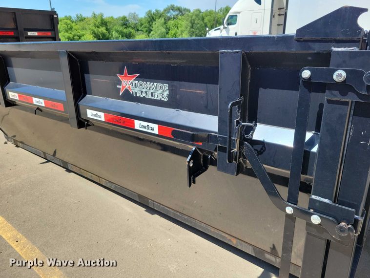 image for item EA2470 2024 Metalium Industries Lone Star roll off dumpster trailer