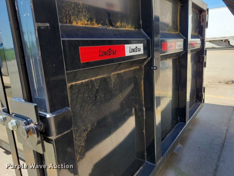 image for item EA2470 2024 Metalium Industries Lone Star roll off dumpster trailer