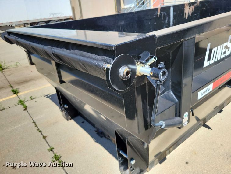 image for item EA2470 2024 Metalium Industries Lone Star roll off dumpster trailer