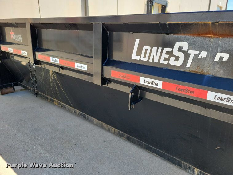 image for item EA2470 2024 Metalium Industries Lone Star roll off dumpster trailer