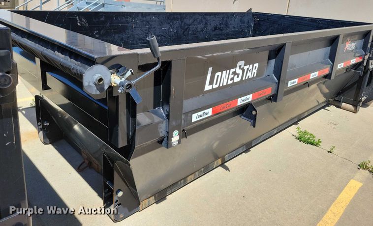 image for item EA2470 2024 Metalium Industries Lone Star roll off dumpster trailer