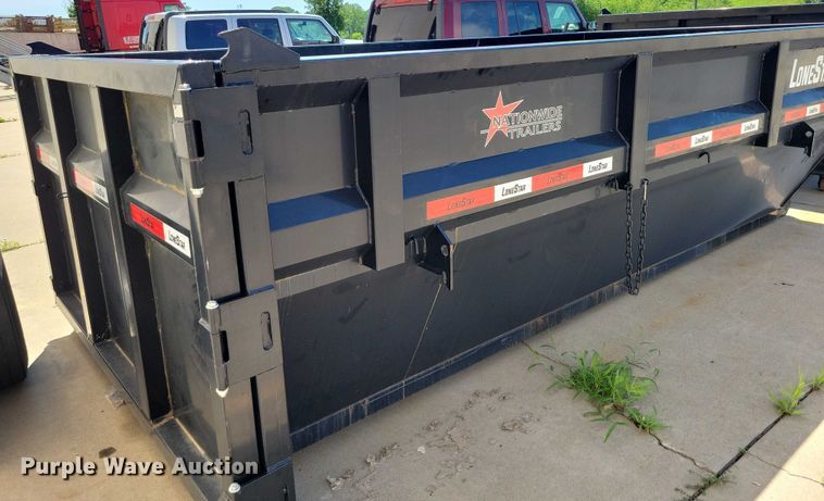 image for item EA2470 2024 Metalium Industries Lone Star roll off dumpster trailer