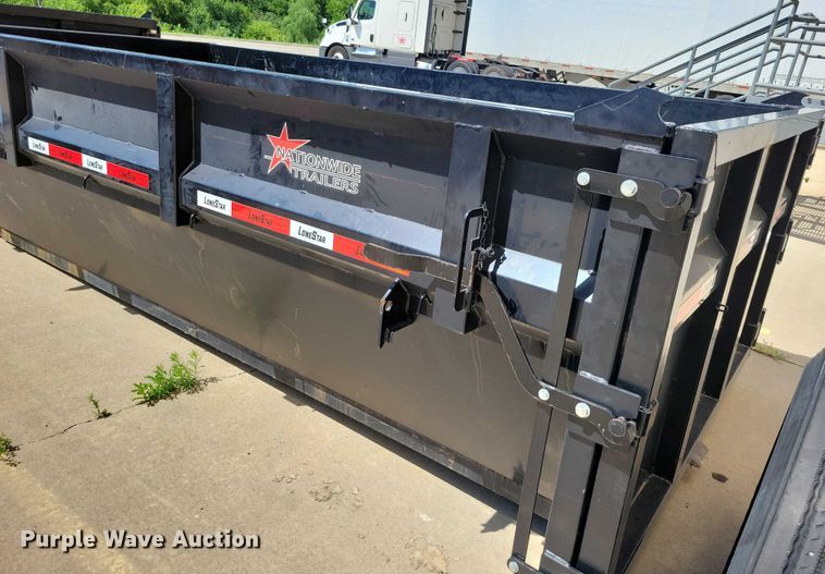 image for item EA2470 2024 Metalium Industries Lone Star roll off dumpster trailer