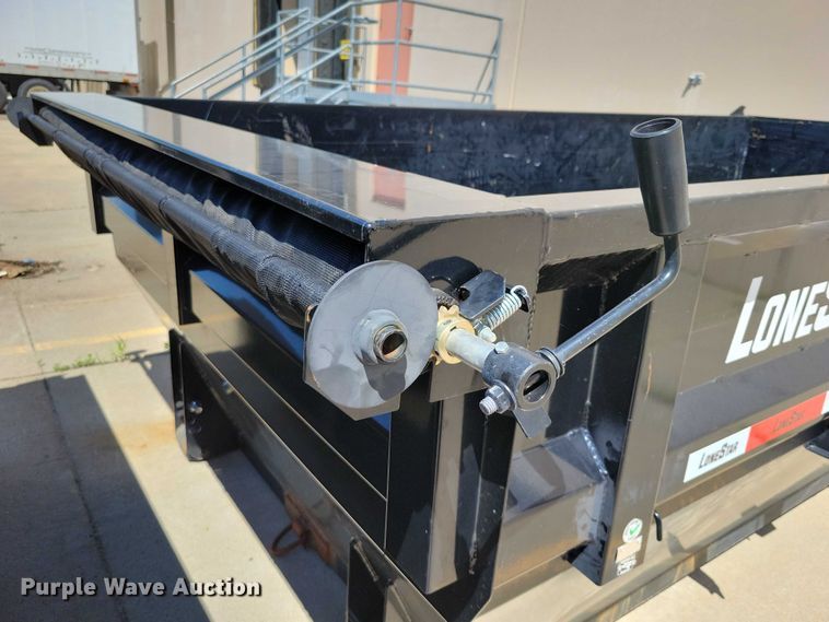 image for item EA2470 2024 Metalium Industries Lone Star roll off dumpster trailer