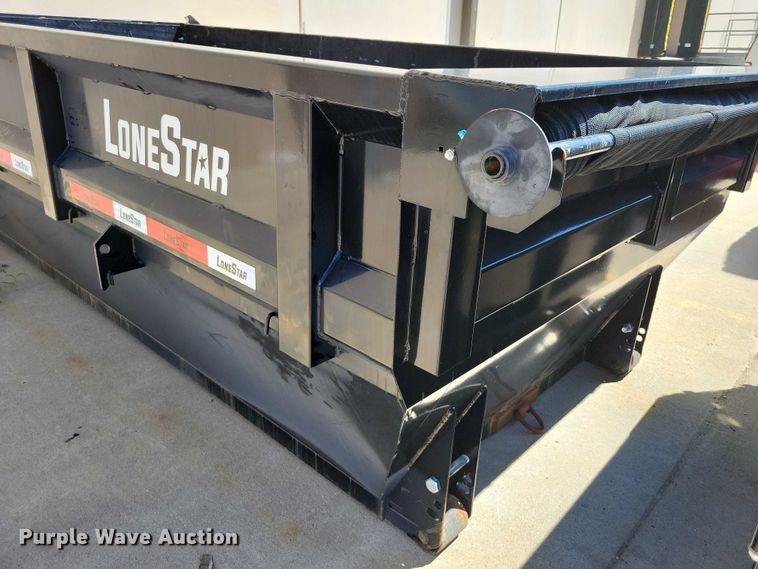 image for item EA2470 2024 Metalium Industries Lone Star roll off dumpster trailer