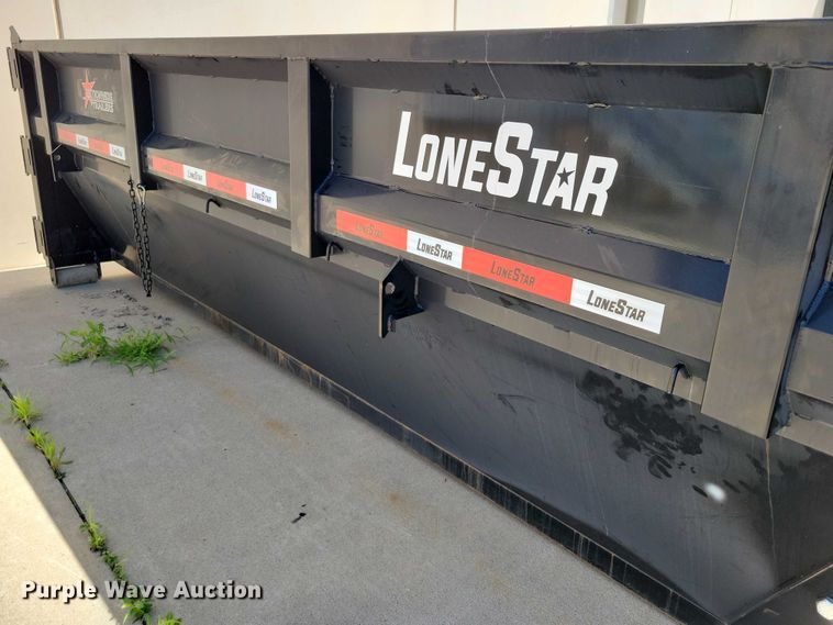 image for item EA2470 2024 Metalium Industries Lone Star roll off dumpster trailer