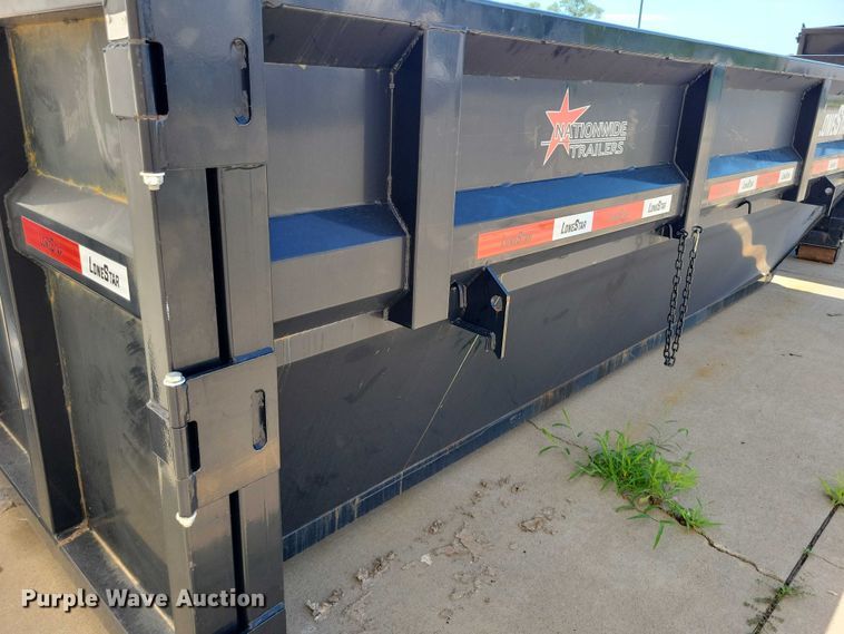 image for item EA2470 2024 Metalium Industries Lone Star roll off dumpster trailer