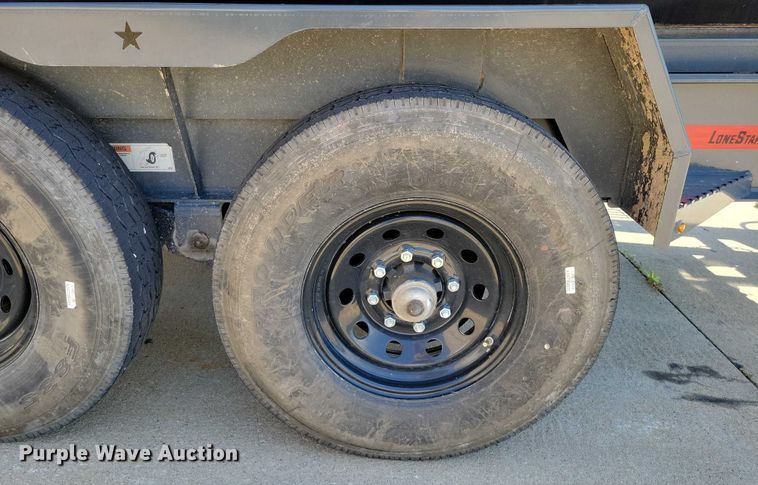 image for item EA2470 2024 Metalium Industries Lone Star roll off dumpster trailer