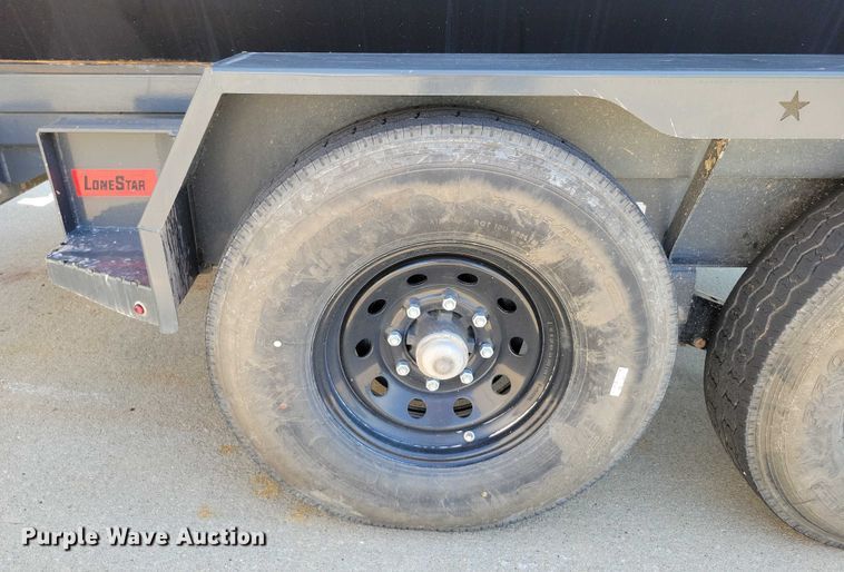 image for item EA2470 2024 Metalium Industries Lone Star roll off dumpster trailer