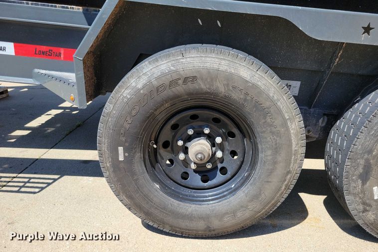 image for item EA2470 2024 Metalium Industries Lone Star roll off dumpster trailer