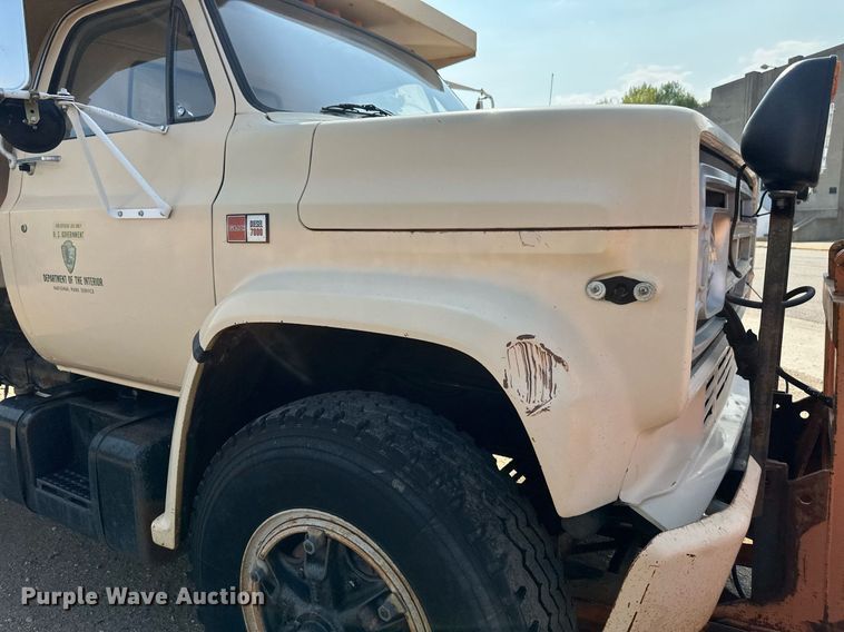 image for item EB2602 1985 GMC C7000 dump truck