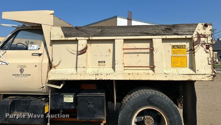image for item EB2602 1985 GMC C7000 dump truck
