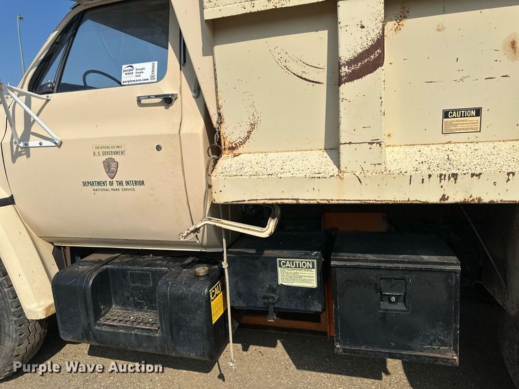 image for item EB2602 1985 GMC C7000 dump truck