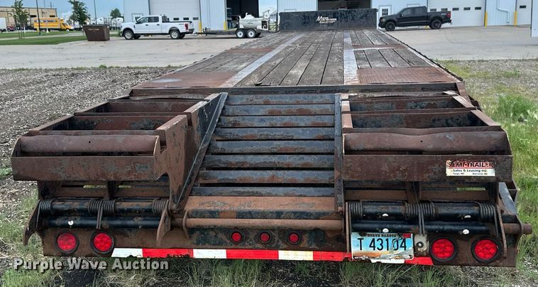 image for item EB2713 2013 Mauer Manufacturing drop deck equipment trailer