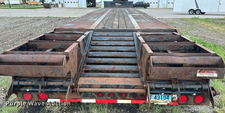 image for item EB2713 2013 Mauer Manufacturing drop deck equipment trailer