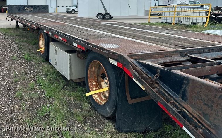 image for item EB2713 2013 Mauer Manufacturing drop deck equipment trailer