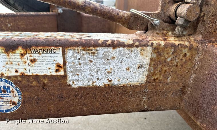 image for item EB2715 2005 Redi Haul tilt deck equipment trailer