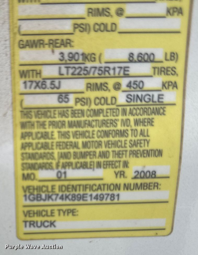 image for item EB2718 2009 Chevrolet Silverado 3500HD utility bed pickup truck