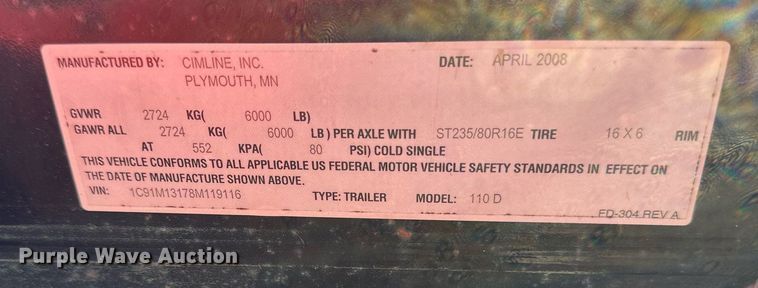 image for item EB2747 2008 Cimline Magma 110 melter applicator