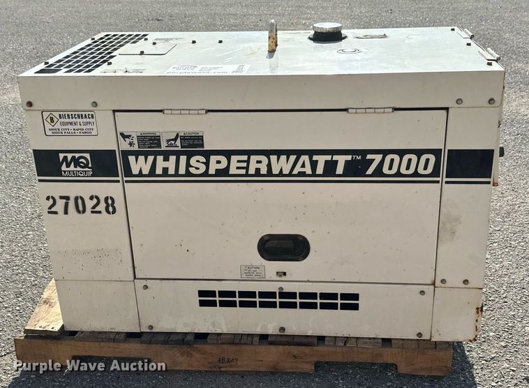 image for item EB2748 MultiQuip Whisperwatt DA-7000SSA generator