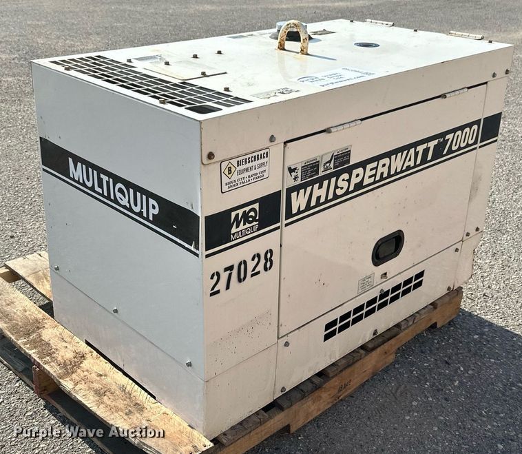 image for item EB2748 MultiQuip Whisperwatt DA-7000SSA generator