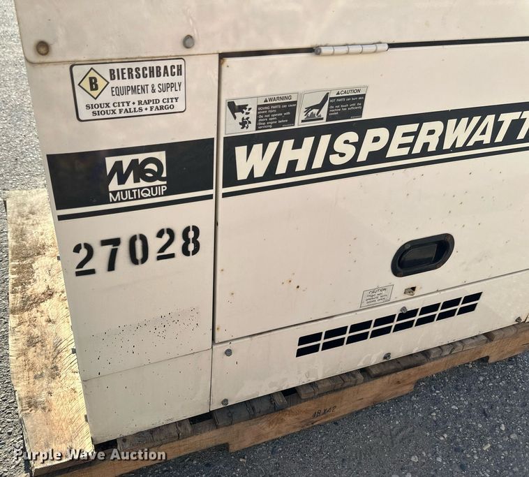 image for item EB2748 MultiQuip Whisperwatt DA-7000SSA generator