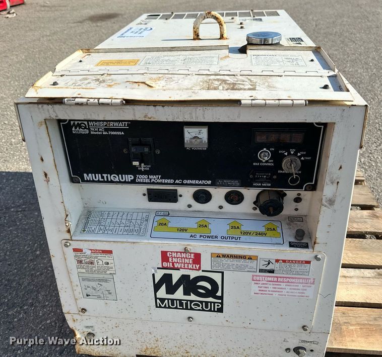 image for item EB2748 MultiQuip Whisperwatt DA-7000SSA generator
