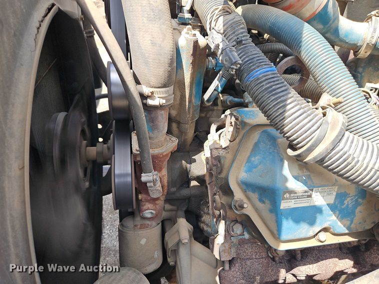 image for item EB8170 1999 International 4700 flatbed truck with crash attenuator