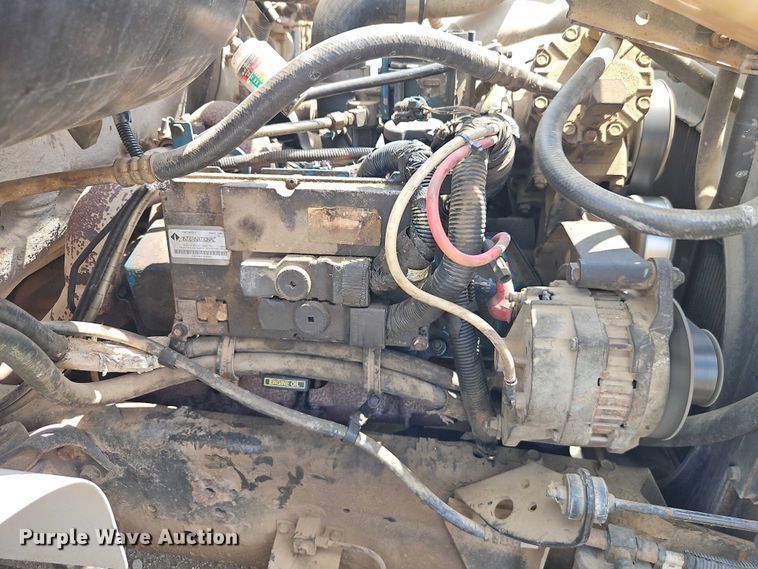 image for item EB8170 1999 International 4700 flatbed truck with crash attenuator