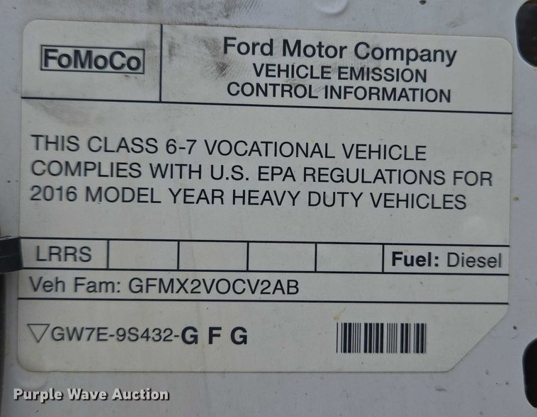 image for item EC4312 2016 Ford F650 vacuum truck
