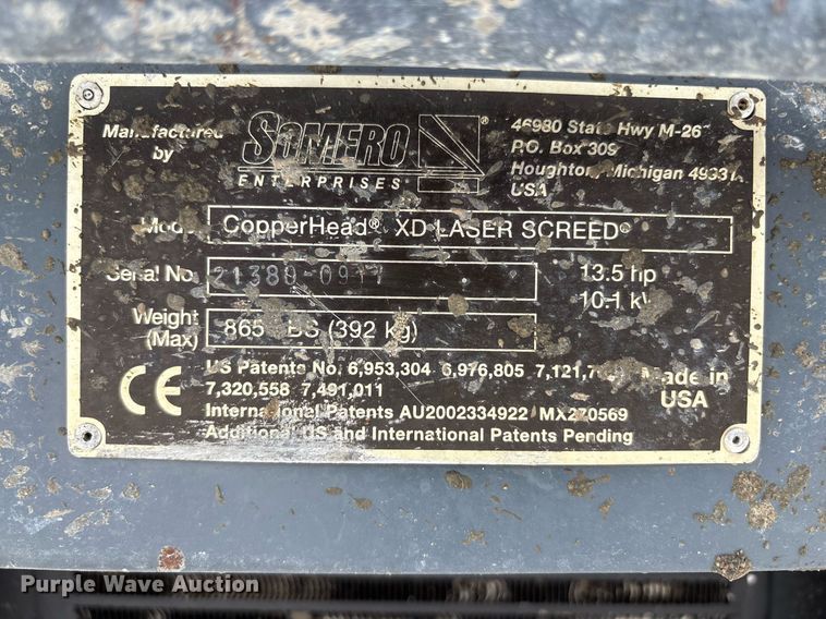 image for item EC4352 Somero Copperhead XD  laser screed