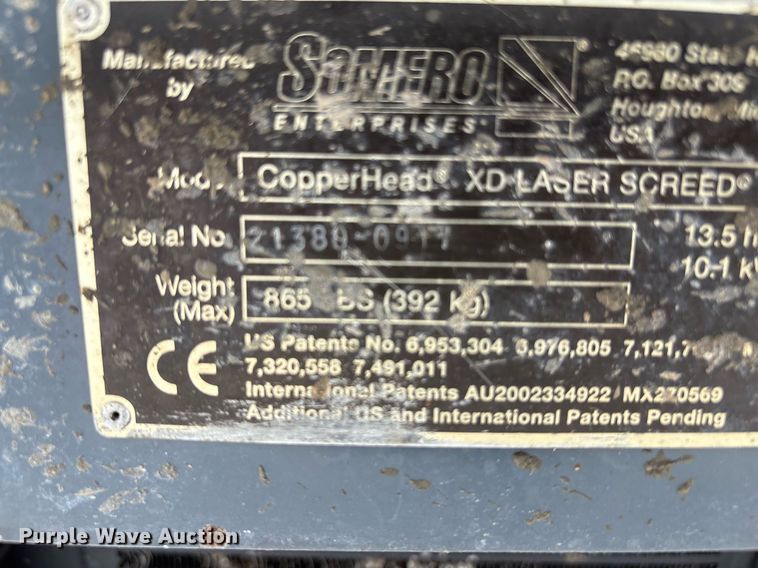 image for item EC4352 Somero Copperhead XD  laser screed
