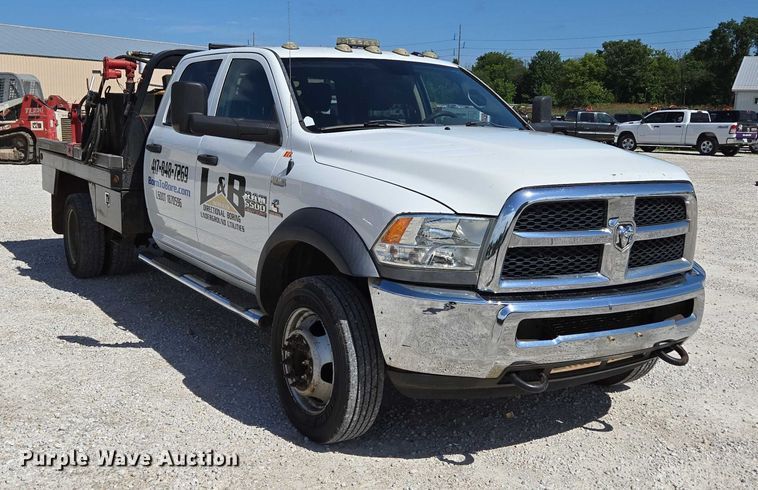 image for item ED2139 2014 Dodge Ram 5500 Crew Cab flatbed truck