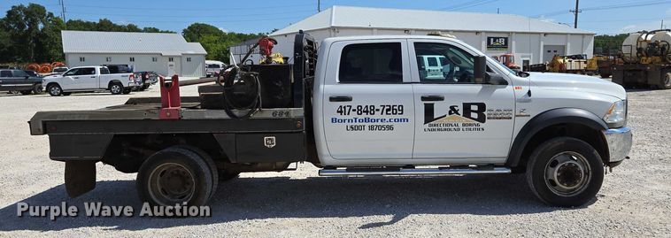 image for item ED2139 2014 Dodge Ram 5500 Crew Cab flatbed truck