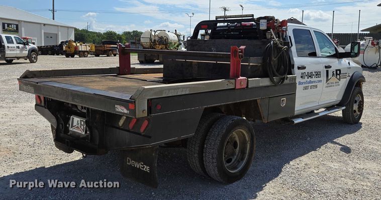 image for item ED2139 2014 Dodge Ram 5500 Crew Cab flatbed truck