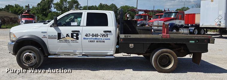 image for item ED2139 2014 Dodge Ram 5500 Crew Cab flatbed truck