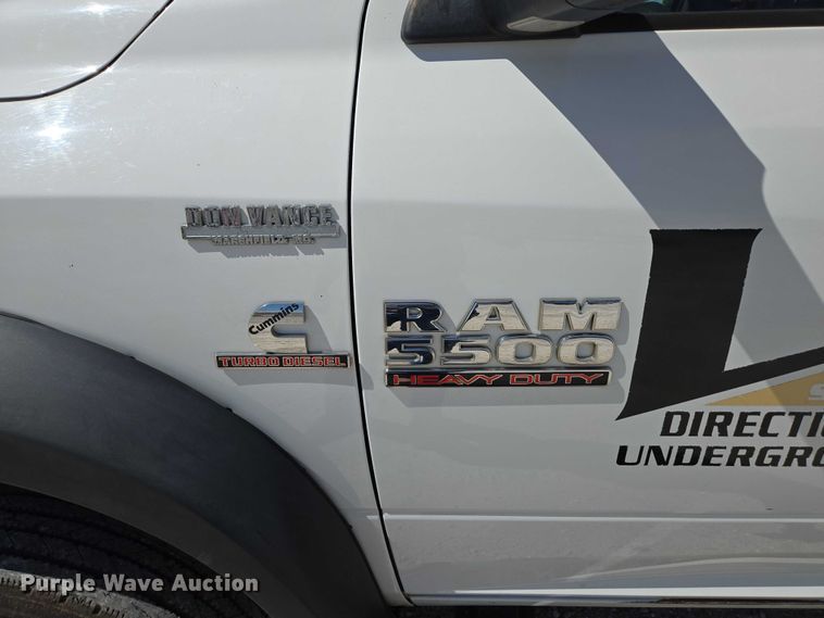 image for item ED2139 2014 Dodge Ram 5500 Crew Cab flatbed truck