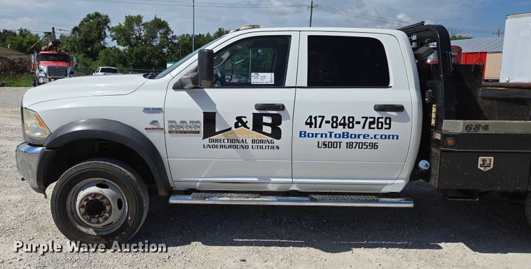 image for item ED2139 2014 Dodge Ram 5500 Crew Cab flatbed truck