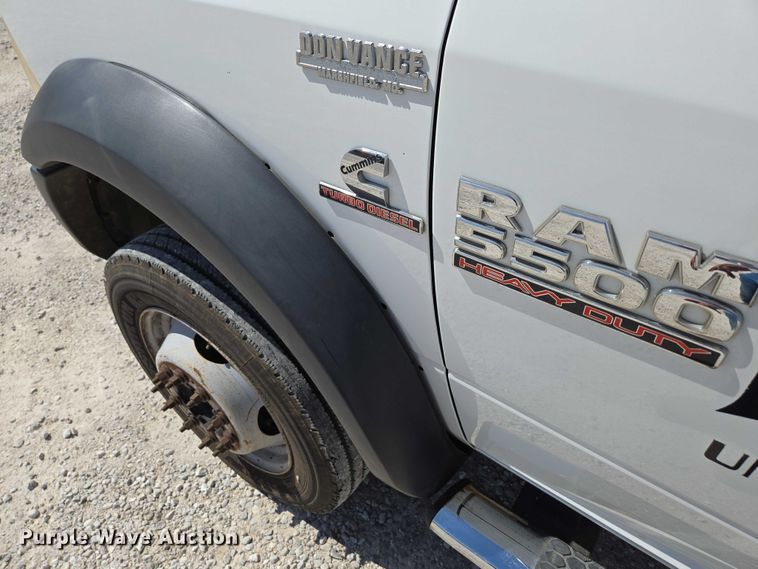 image for item ED2139 2014 Dodge Ram 5500 Crew Cab flatbed truck