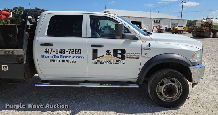 image for item ED2139 2014 Dodge Ram 5500 Crew Cab flatbed truck