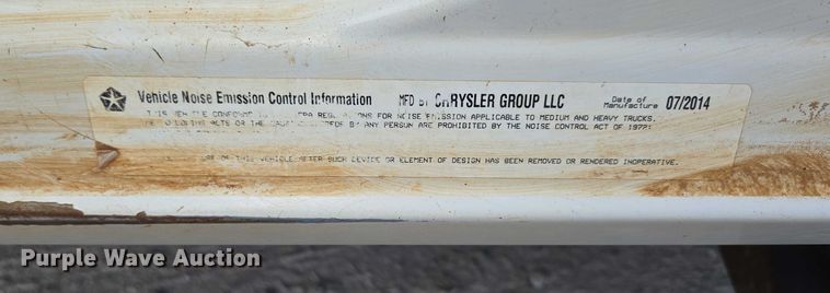 image for item ED2140 2014 Dodge Ram 3500 Crew Cab flatbed pickup truck