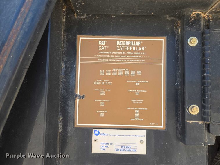 image for item ED2144 2002 Caterpillar 963C track loader