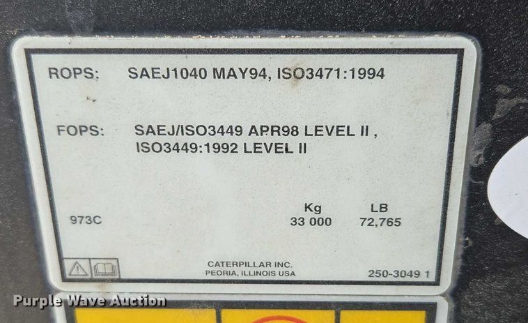 image for item ED2145 2005 Caterpillar 973C track loader