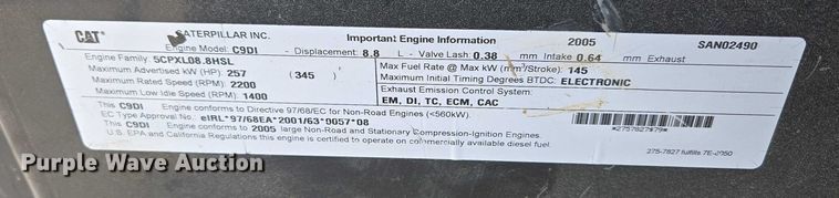 image for item ED2145 2005 Caterpillar 973C track loader